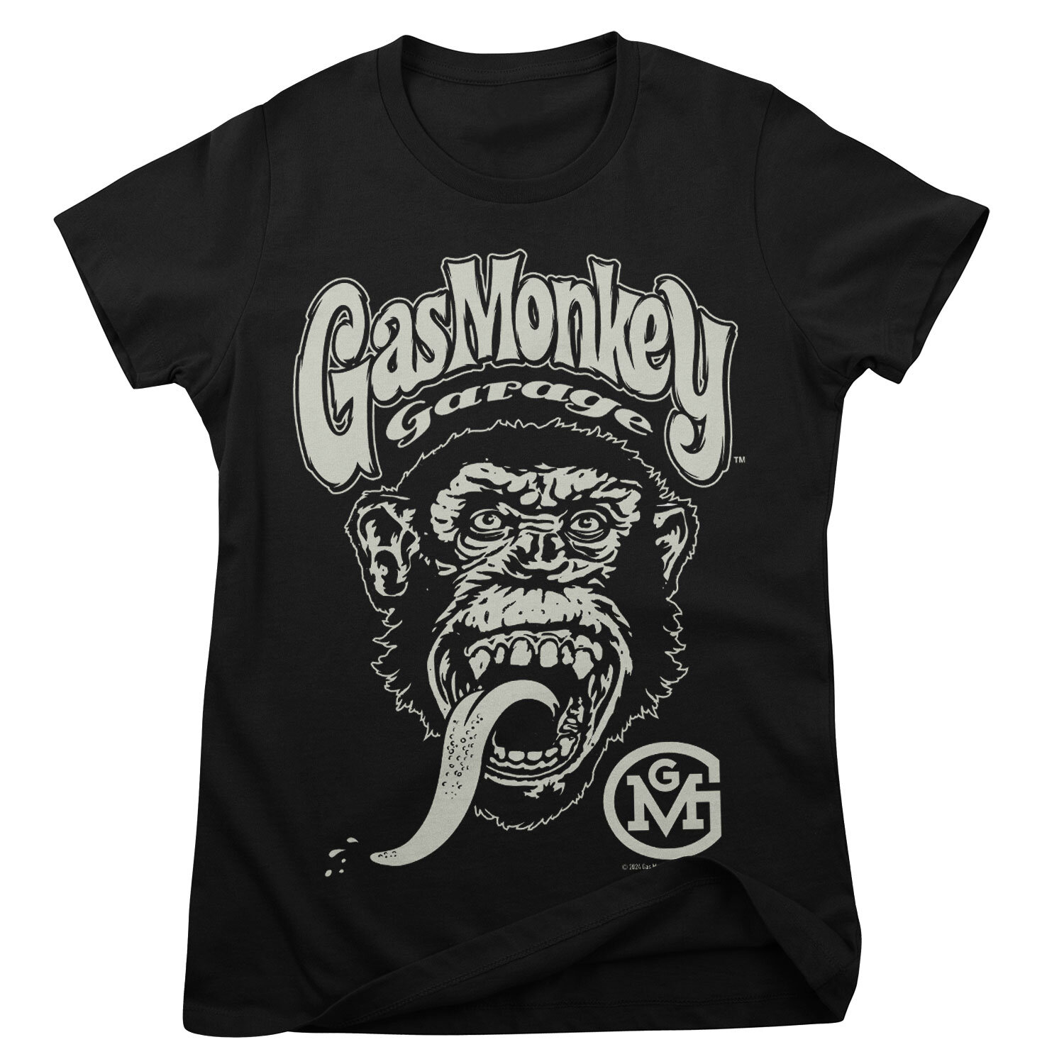 Gas Monkey Garage Big Brand Logo Girly Tee