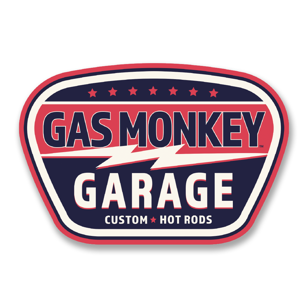 Gas Monkey Garage Vintage Custom Sticker